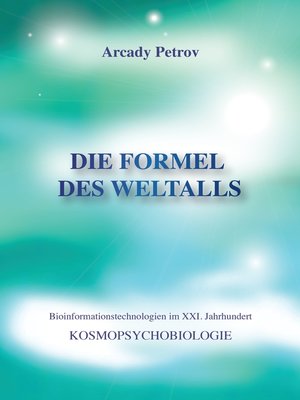 cover image of Die Formel des Weltalls
